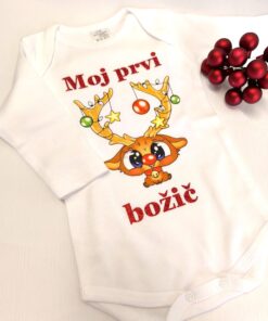 Otroški bodi z napisom Moj prvi božič